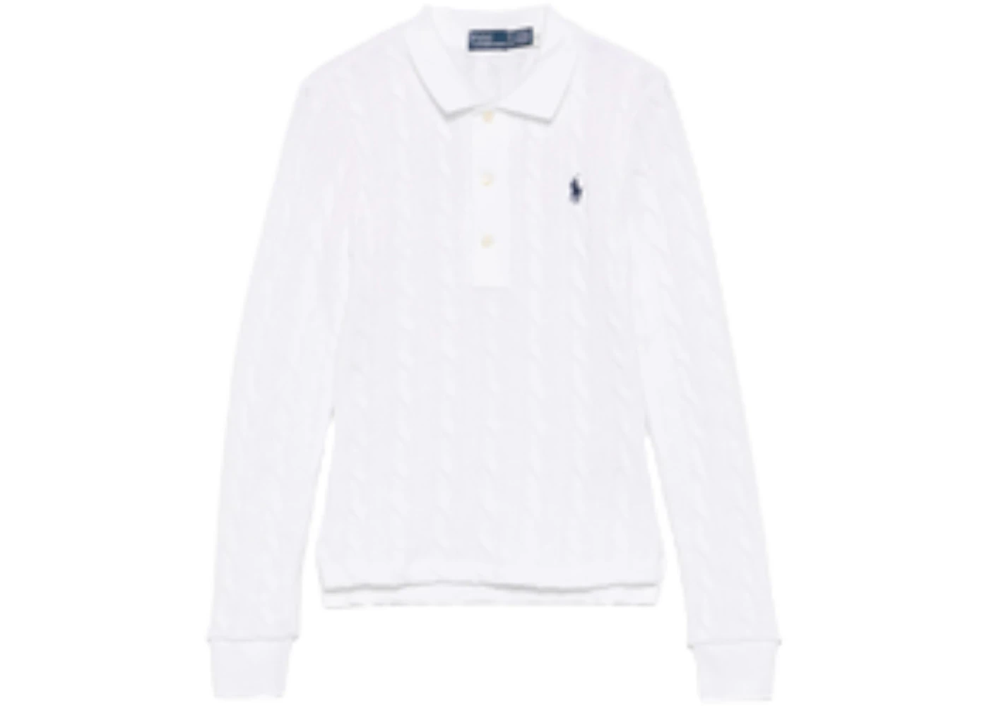 Polo Ralph Lauren Long Sleeve Polo Shirt White