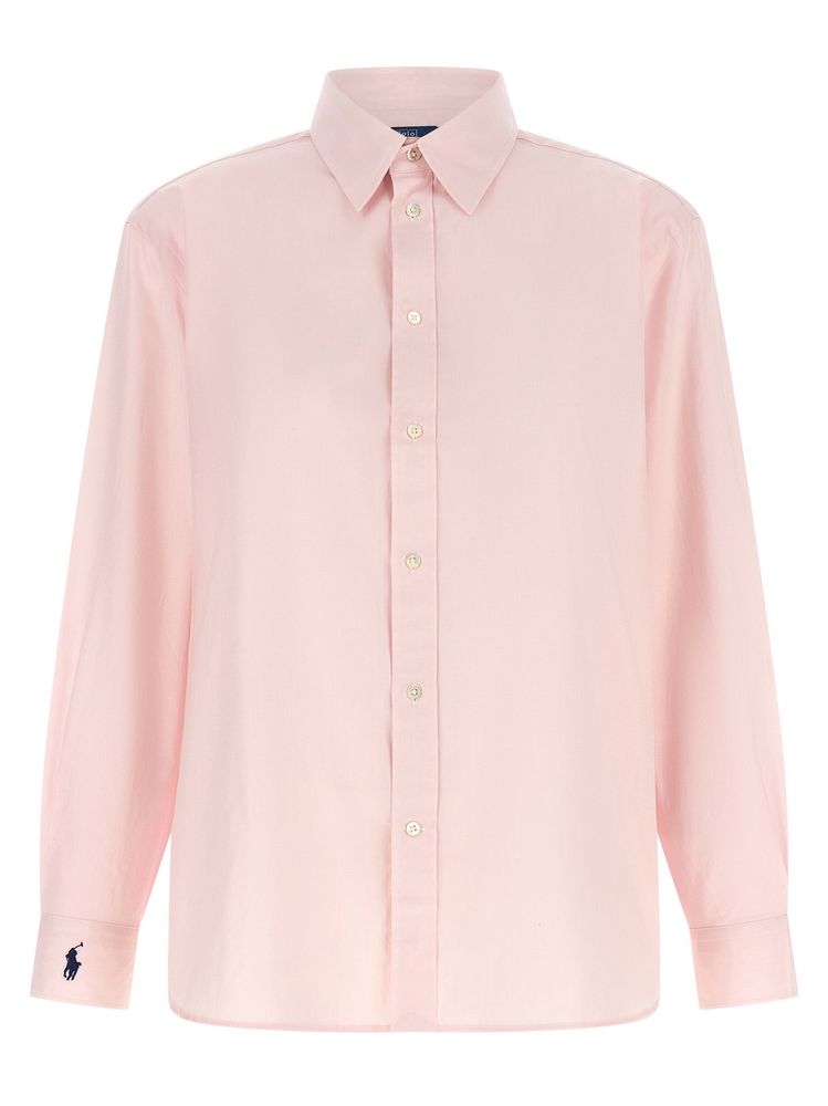 Polo Ralph Lauren Logo Embroidered Oversized Shirt