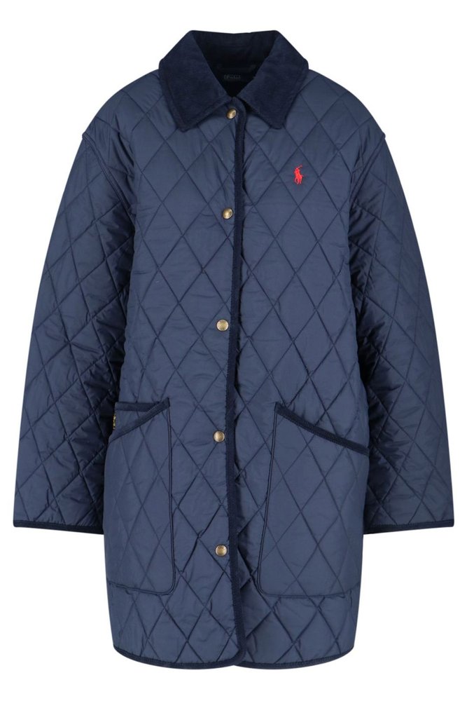 Polo Ralph Lauren Logo Embroidered Down Coat
