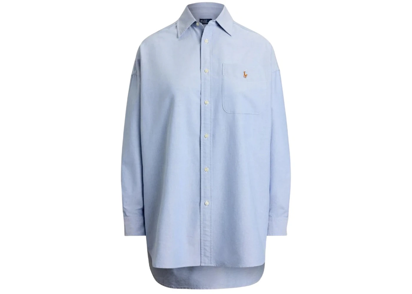 Polo Ralph Lauren Long Sleeve Oxford Collared Sport Shirt Blue