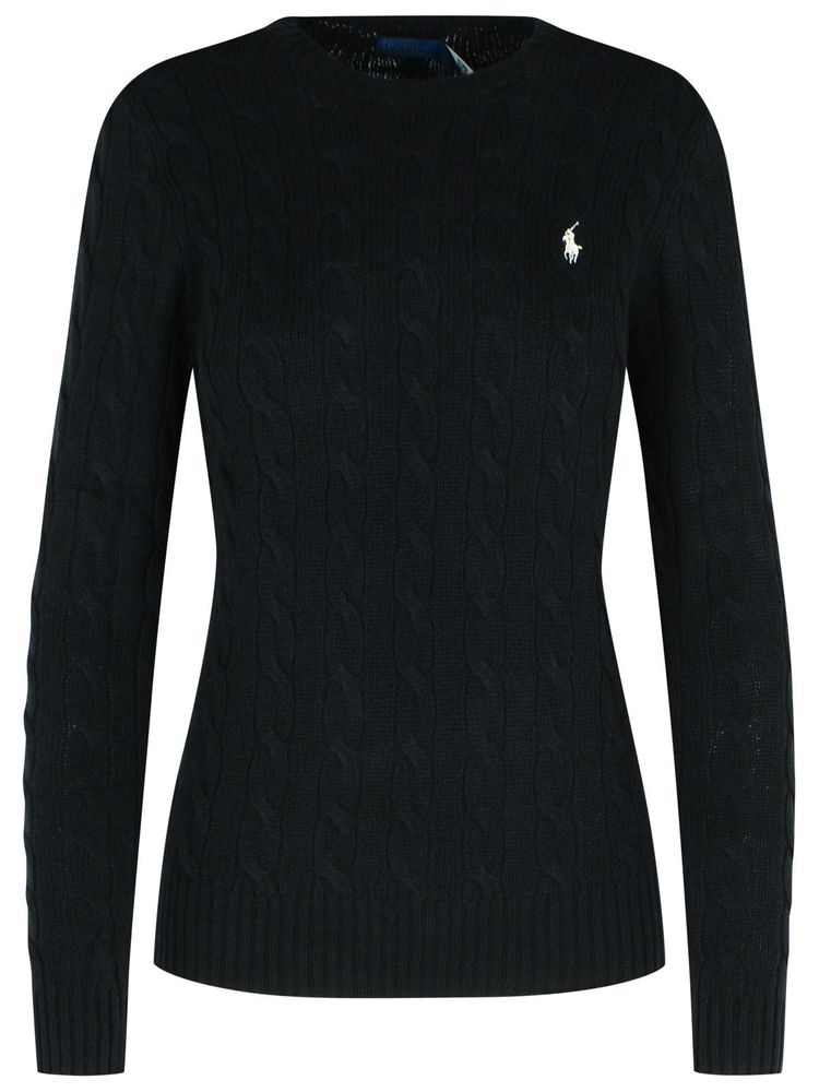 Polo Ralph Lauren Logo Embroidered Cable-Knitted Jumper