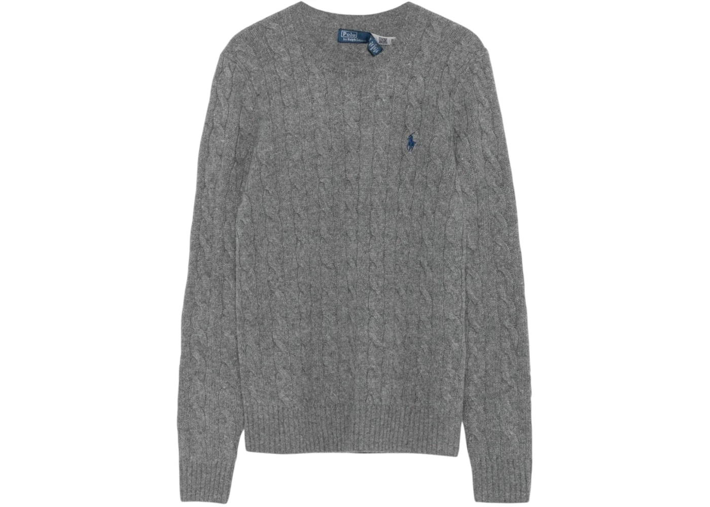 Polo Ralph Lauren Women's Long Sleeve Collared Pullover Sweater Battalion Grey Heather