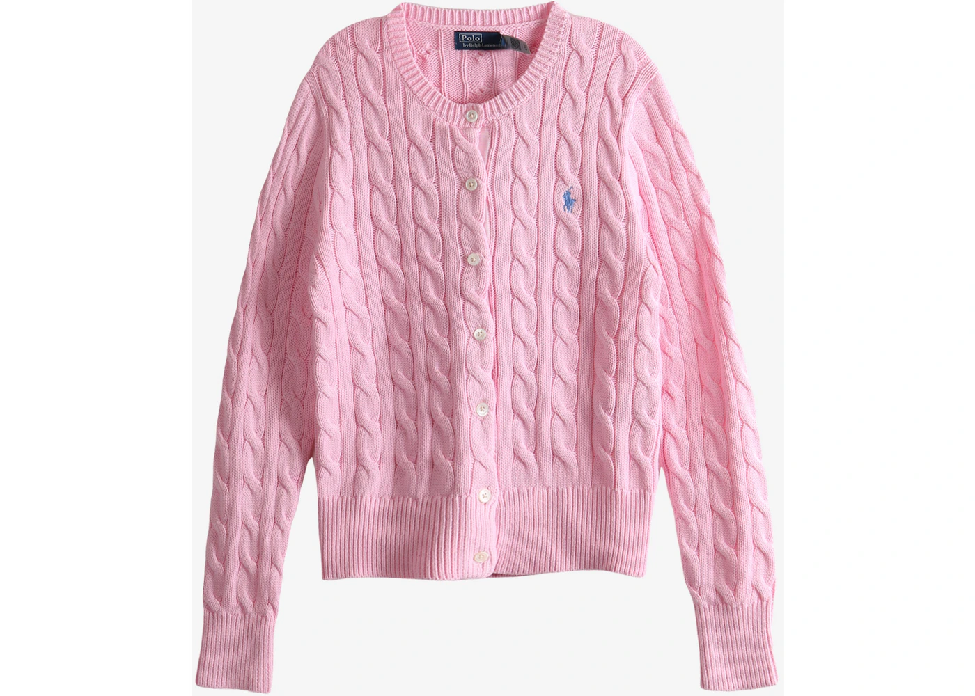 Polo Ralph Lauren Long Sleeve Cardigan Carmel Pink