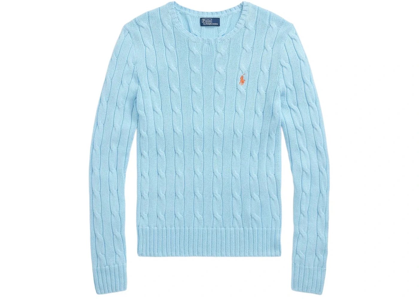 Polo Ralph Lauren Pima Cotton Julianna Long Sleeve Pullover Yamaid Stone Blue