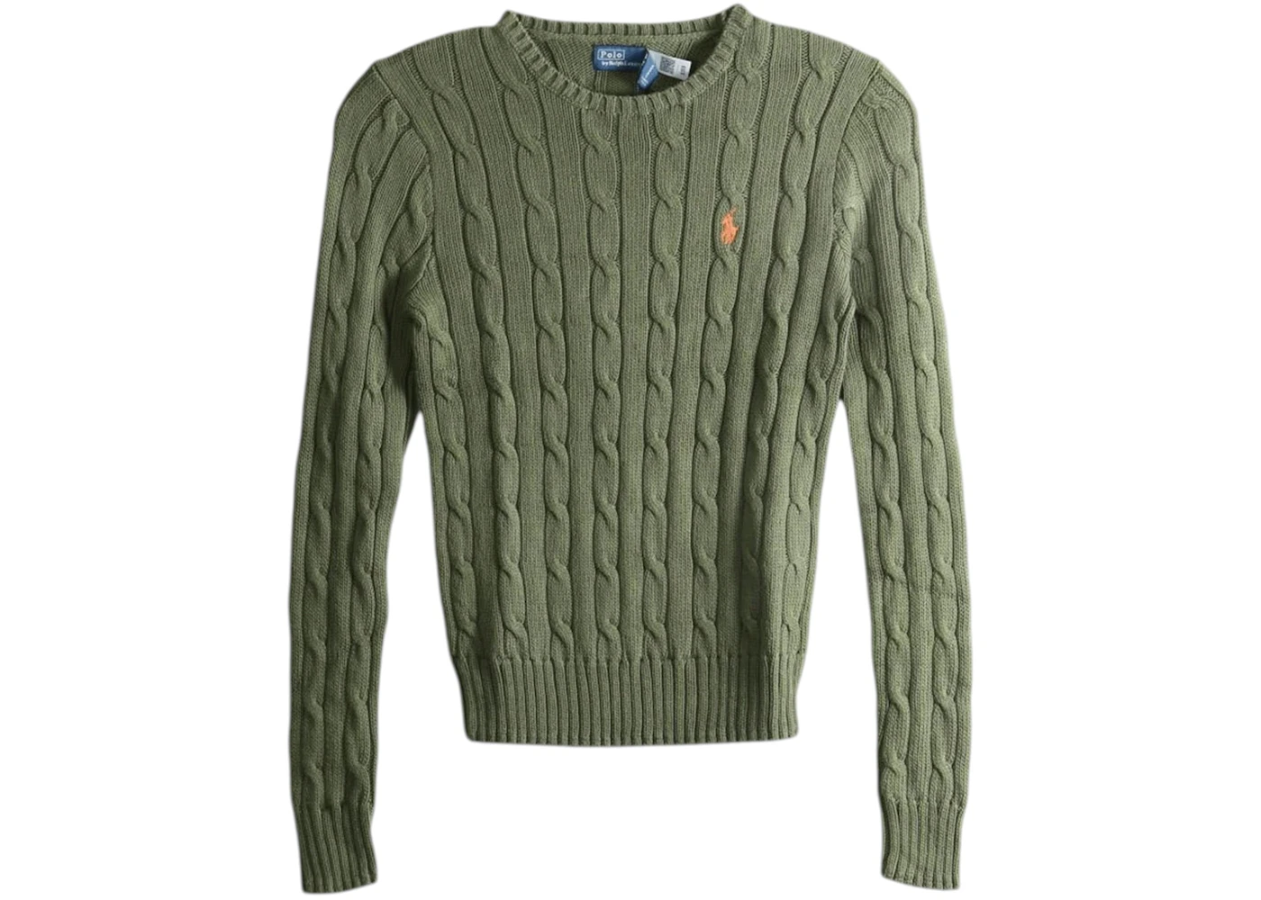 Polo Ralph Lauren Pima Cotton Julianna Long Sleeve Pullover Dense Olive