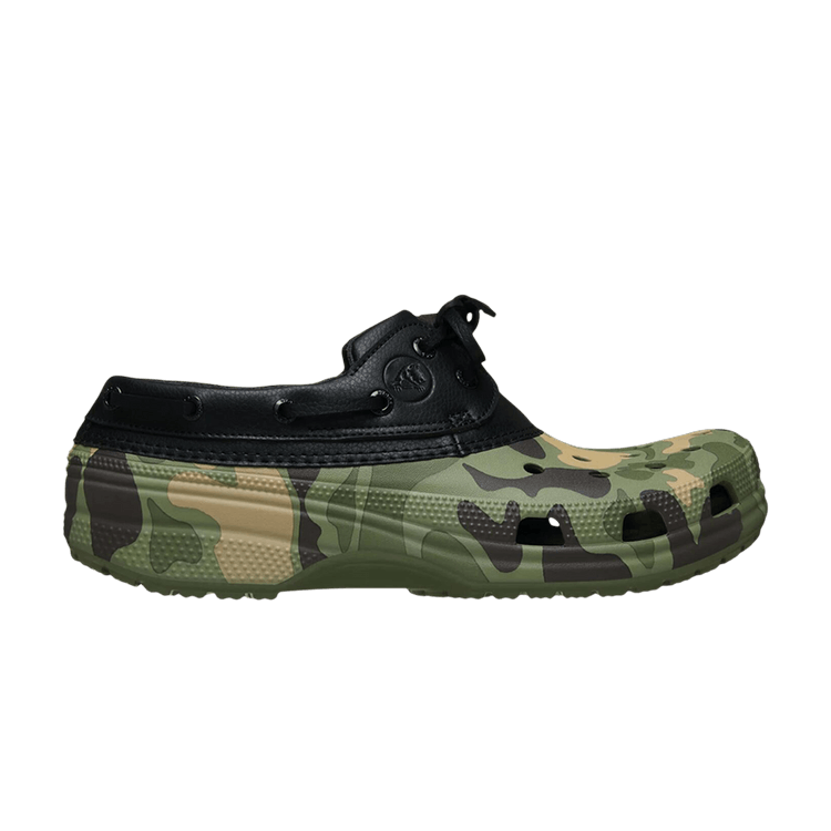 Crocs Classic Duck Camo Boat Shoe 'Black Cargo'