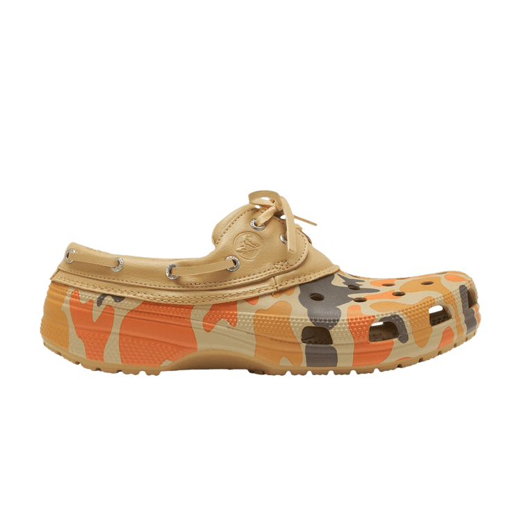 Crocs Classic Duck Camo Boat Shoe 'Tan Shocking Orange'