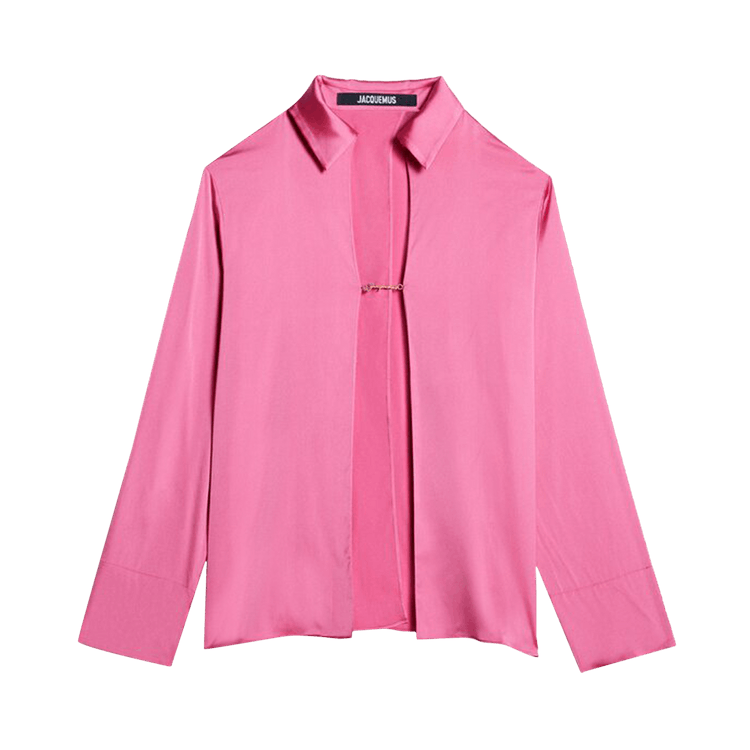 Jacquemus La Chemise Notte Logo Plaque Shirt 'Pink'