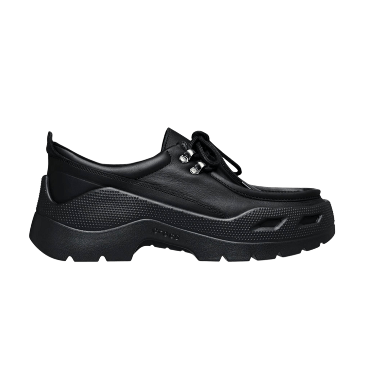 Crocs Gallery Leather Shoe 'Black'