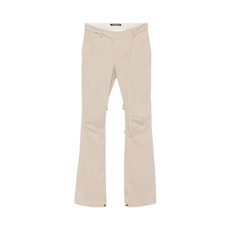 Ottolinger Deconstructed Flared Chino Pants 'Beige'