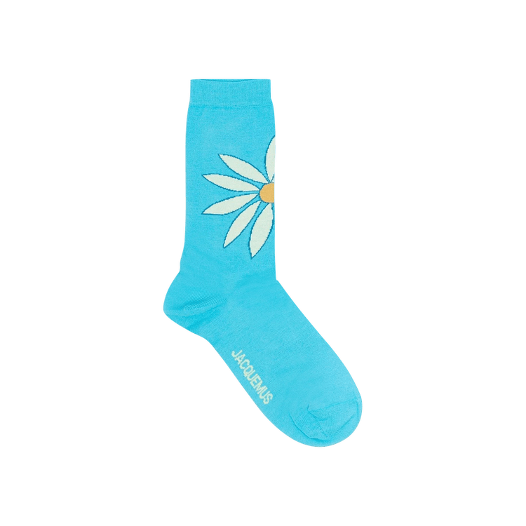 Jacquemus Les Chaussettes 'Aqua Print Green/Blue Flowers'