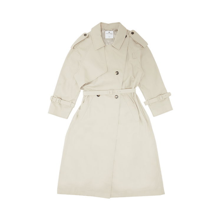 Courrèges Strap Iconic Trench Coat 'Mastic Grey'
