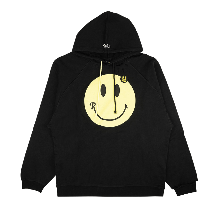 Raf Simons Smiley 50 Anniversary Oversize Graphic Hoodie 'Black'