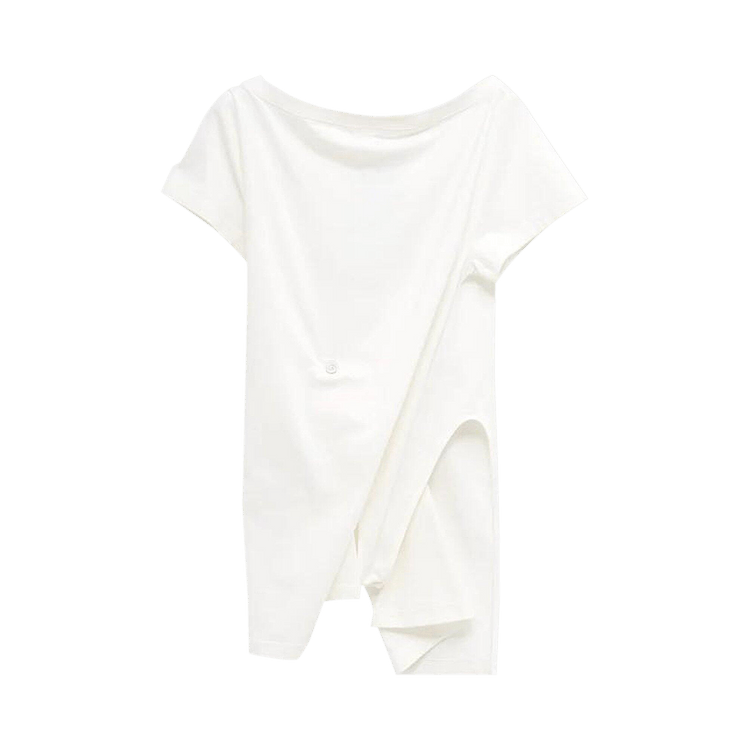 Courrèges Boat Neck Body Mini Dress 'Heritage White'