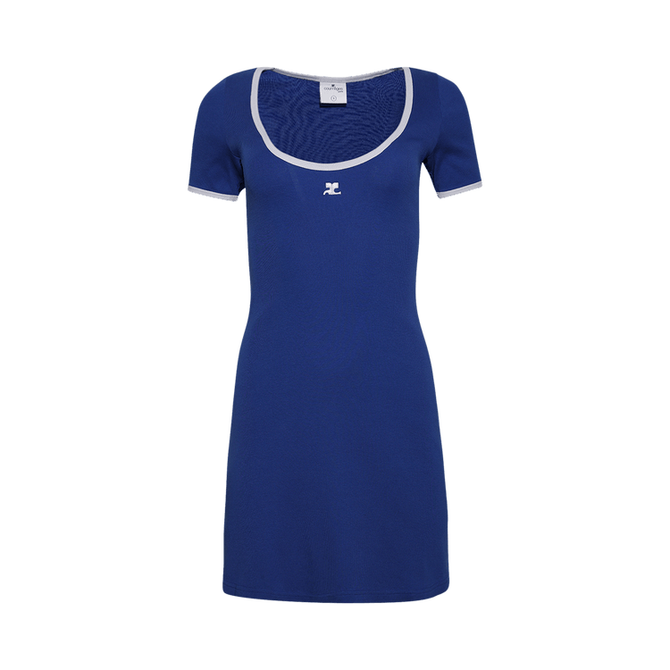 Courrèges Holistic Mini Dress 'Saphire/Pearl'