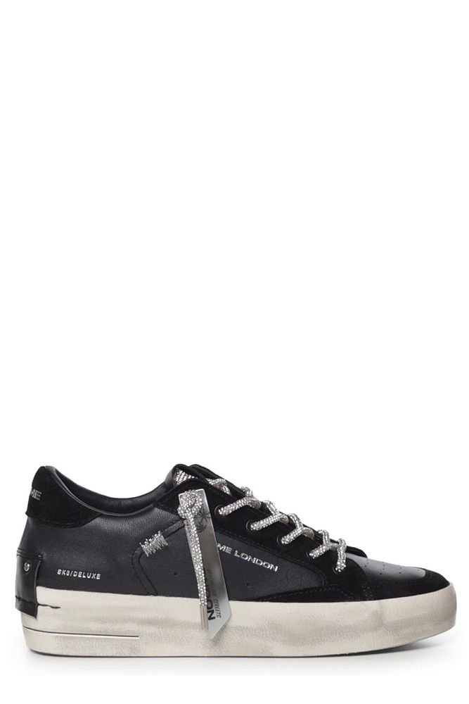 Crime London Contrast Sole Low-Top Sneakers
