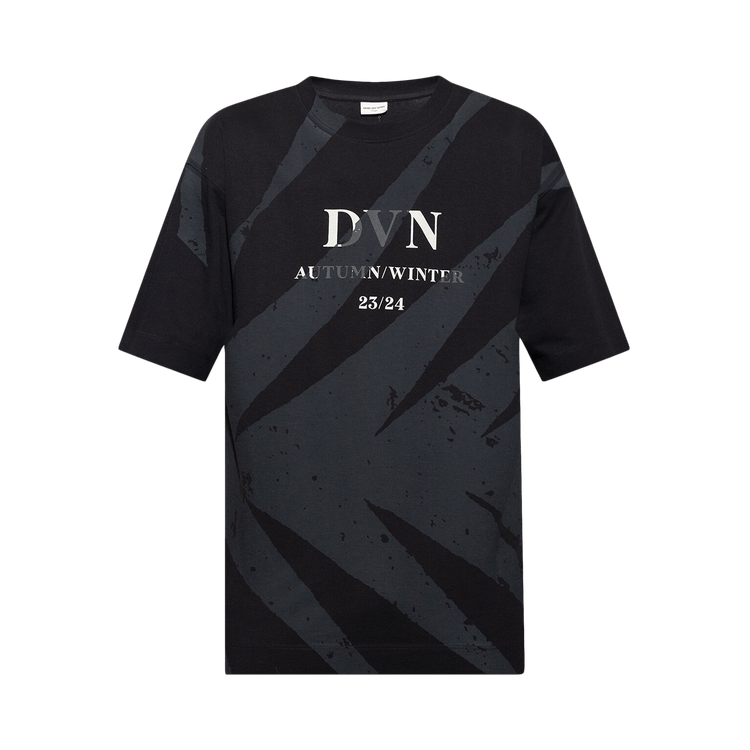 Dries Van Noten Heli Slogan Print T-Shirt 'Black'