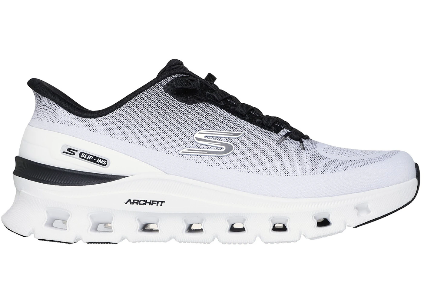 Skechers Slip-ins Arch Fit Glide-Step Pro White Black
