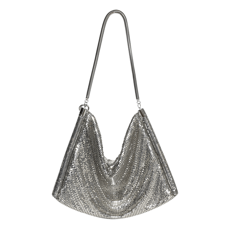 Rabanne Pixel Tube Bag 'Silver'