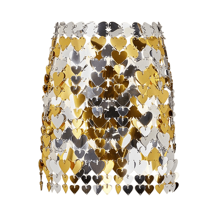 Rabanne Paillette Detailed Mini Skirt 'Silver'