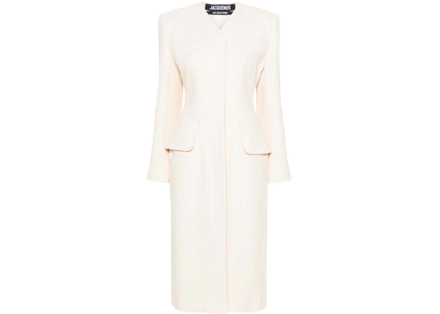 Jacquemus Le Manteau Cubo Maxi Coat Off White