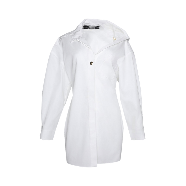 Jacquemus La Mini Robe Chemise 'White'