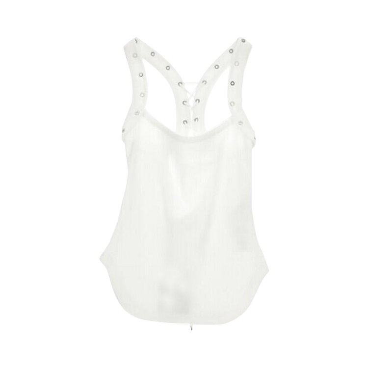 The Attico Eyelet Detail Top 'White'