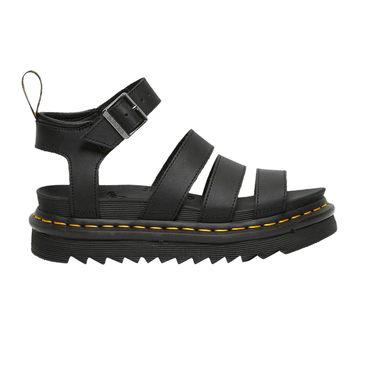 Dr. Martens Wmns Blaire Hydro Leather Strap Sandal 'Black'