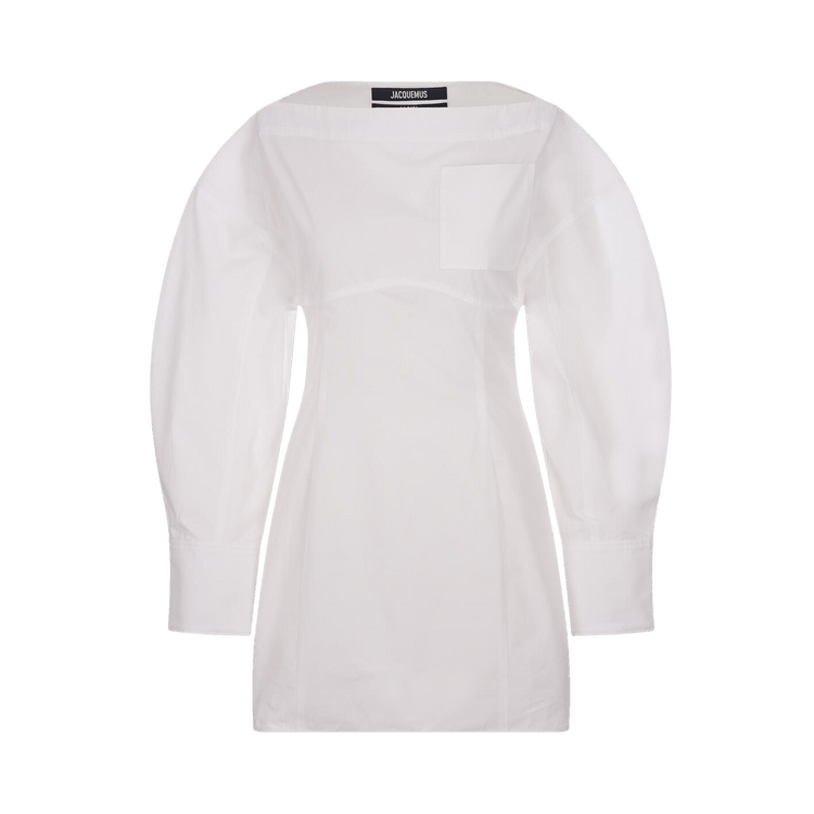 Jacquemus La Casaco Woven Shirt Dress 'White'
