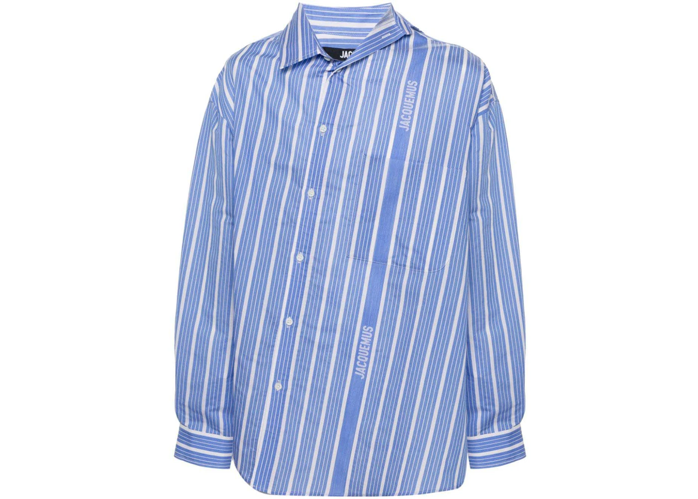 Jacquemus Logo-Striped Shirt Blue/White