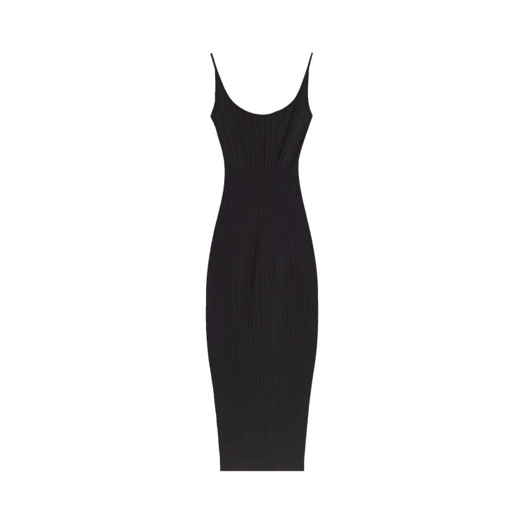 Mugler Sculpting Knit Dress 'Black'