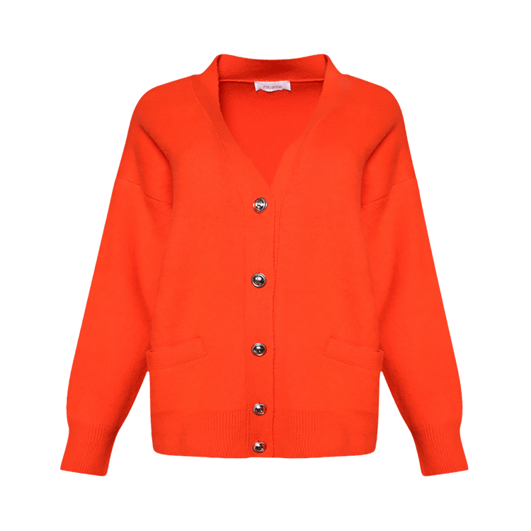 Rabanne Oversized Wool Cardigan 'Orange'