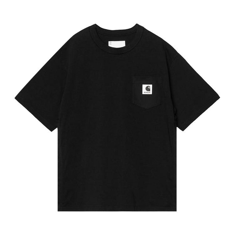 Sacai x Carhartt WIP Cotton Jersey T-Shirt 'Black'