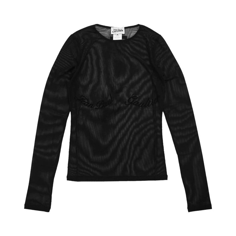 Jean Paul Gaultier Mesh Long-Sleeve Top 'Black'