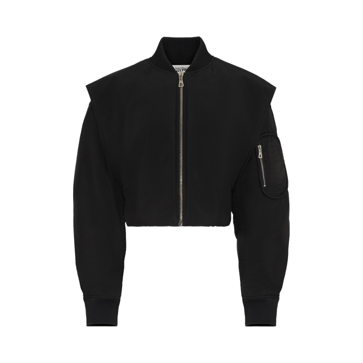 Jean Paul Gaultier Hidden Hood Detail Bomber 'Black'