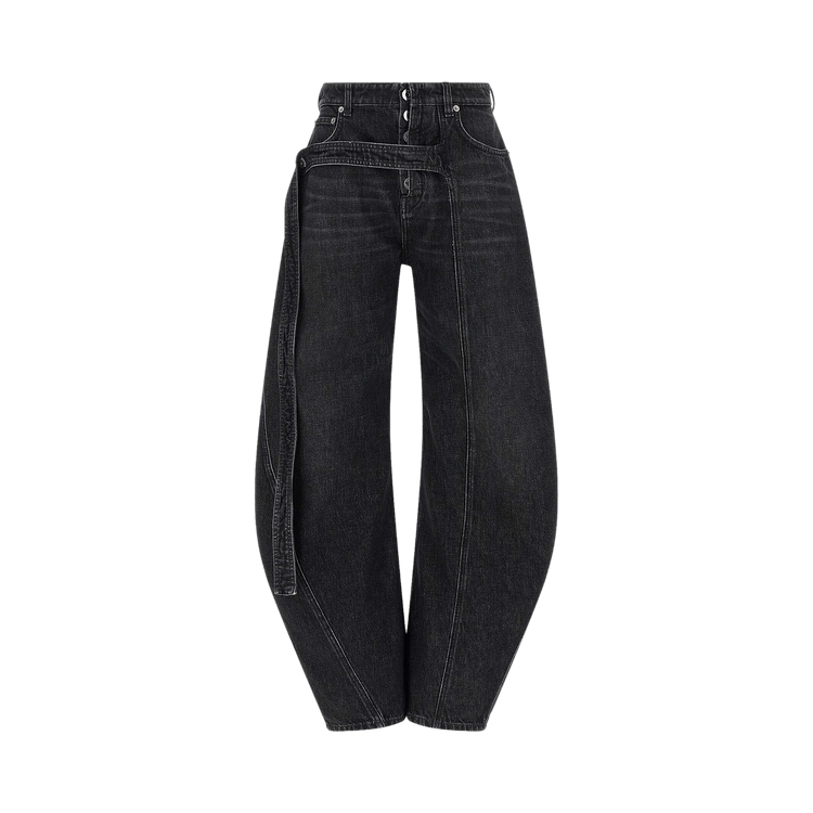 Jean Paul Gaultier Denim Strap Jeans 'Vintage Black'