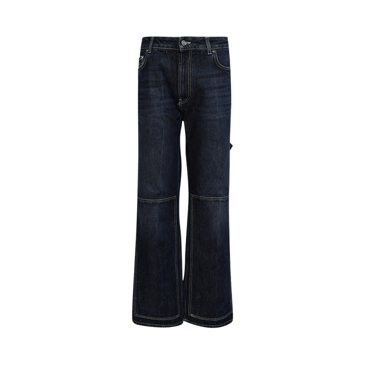 Jean Paul Gaultier Denim Trouser With Workwear Details 'Dark Vintage Blue'