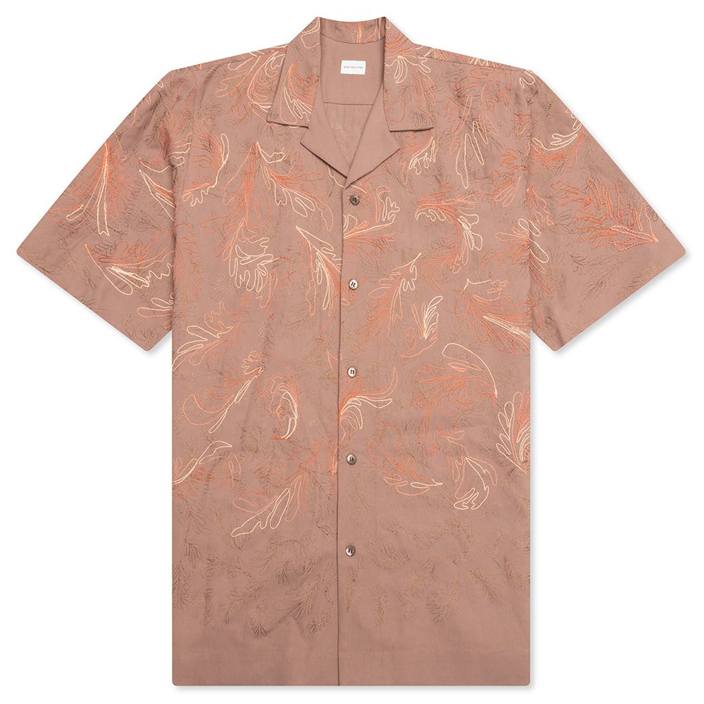 Dries Van Noten Embroidered Short-Sleeved Shirt
