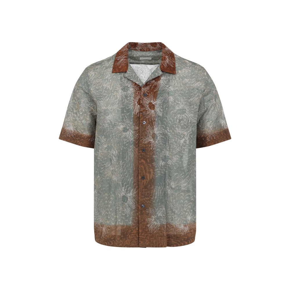 Dries Van Noten Embroidered Short-Sleeved Shirt