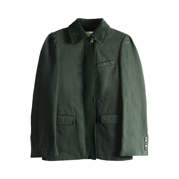 Dries Van Noten Dyed Denim Jacket 'Petrol'