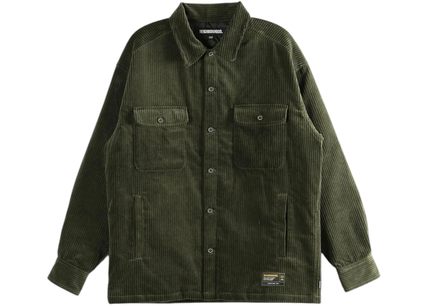 Neighborhood Corduroy Cpo Shirt Olive Drab