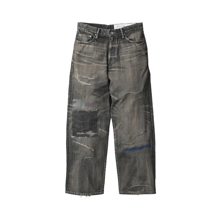 Neighborhood Savage Denim DP Wide Pants 'Black'