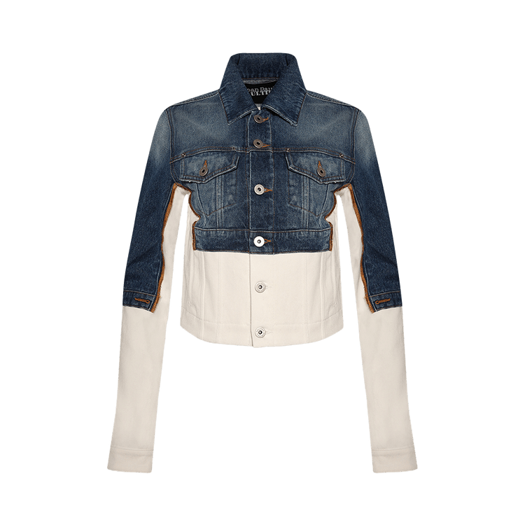 Jean Paul Gaultier Petit Grand Denim Jacket 'Ecru/Vintage Blue'