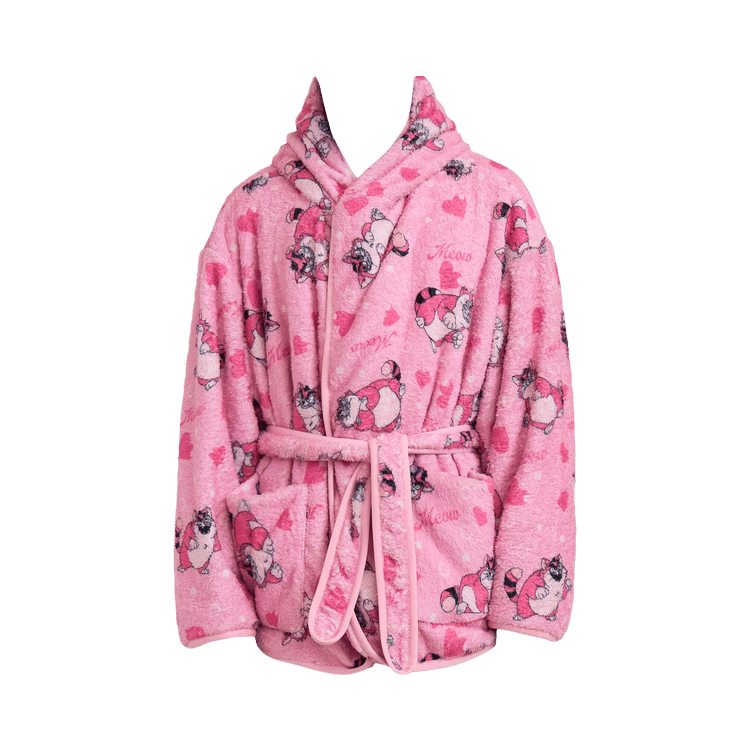 Doublet Cartoon Print Blanket Coat 'Pink'