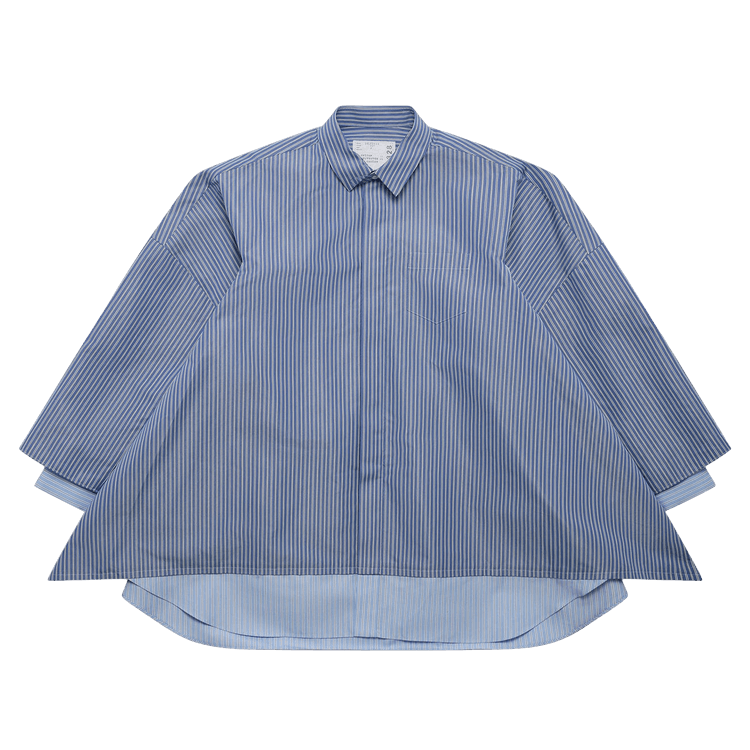 Sacai Poplin Shirt 'Blue Stripe'