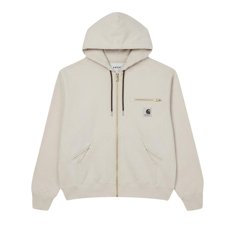 Sacai x Carhartt WIP Cotton Jersey Hoodie 'Ivory'