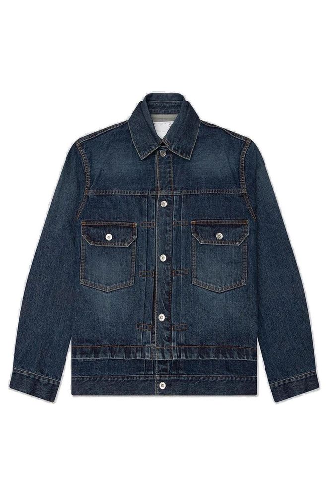 Sacai Washed Panel Denim Jacket