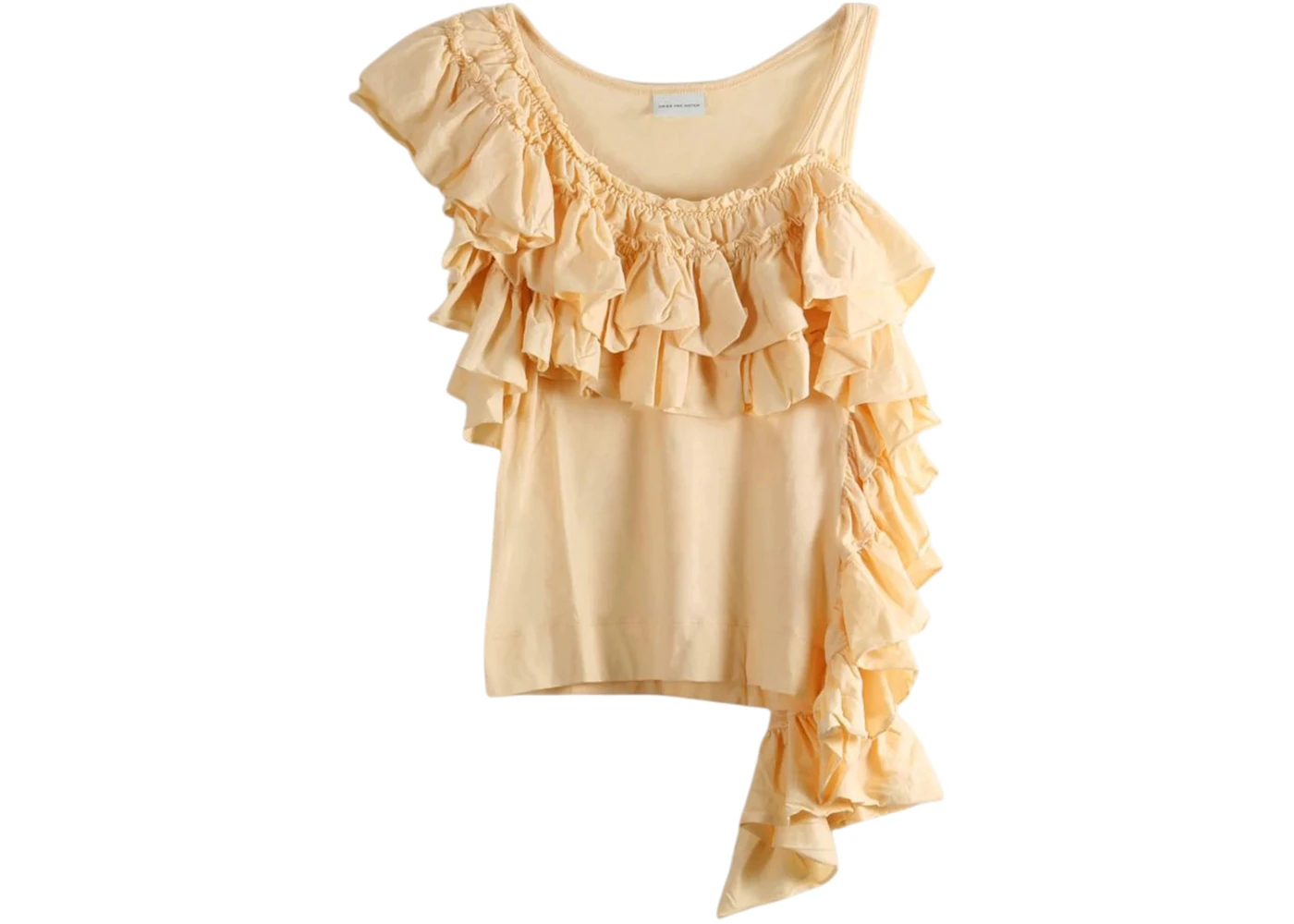 Dries Van Noten Women's Extra Light Jersey Top Ivory