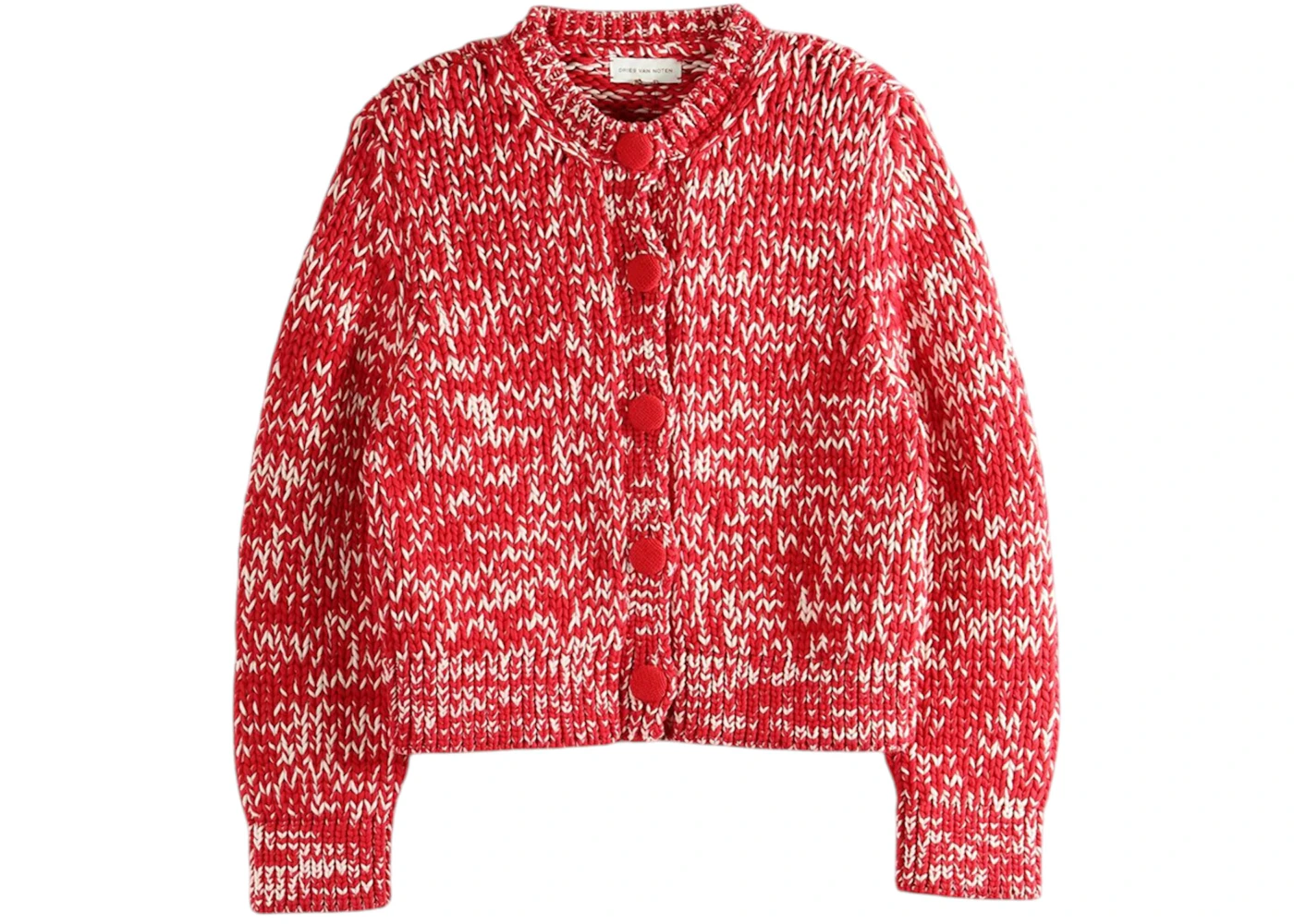 Dries Van Noten Women's Today Bulky Cardigan Red