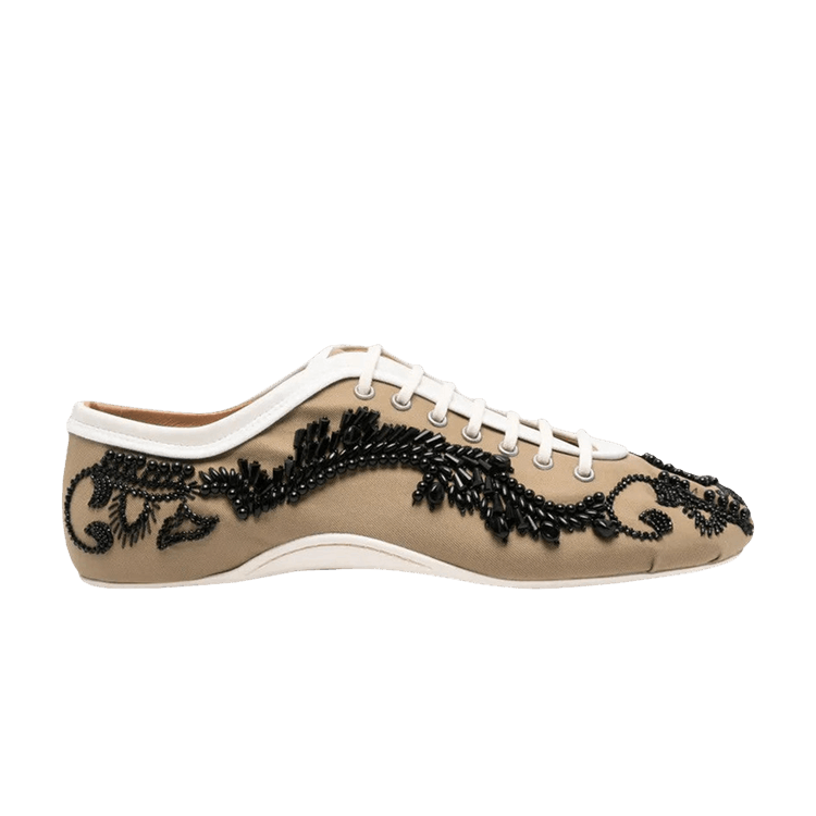 Dries Van Noten Wmns Twill Microsand Cotton Shoe 'Camel'